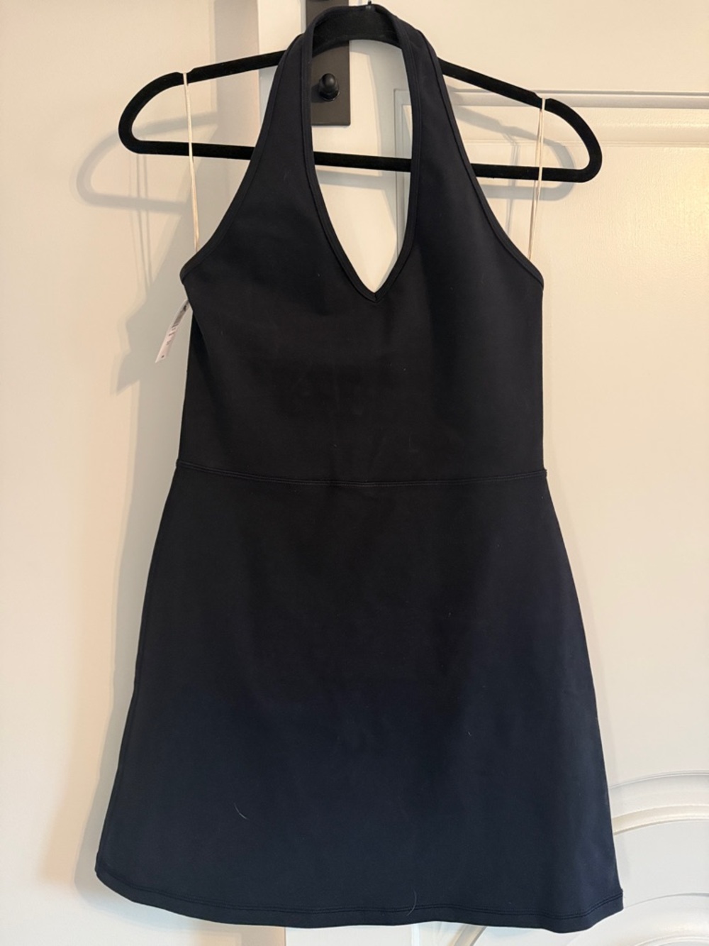 Wilfred Black One-Shoulder Halter Dress